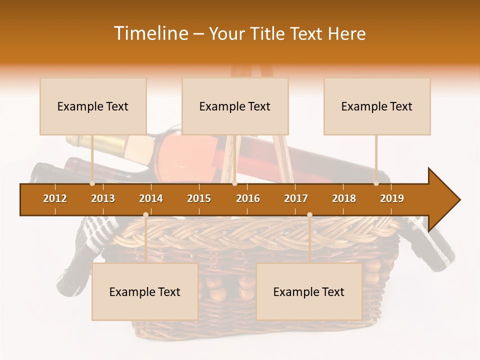 Winemaking Bottle Picnic PowerPoint Template