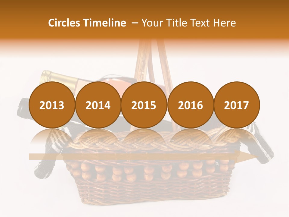 Winemaking Bottle Picnic PowerPoint Template