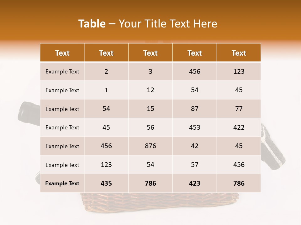 Winemaking Bottle Picnic PowerPoint Template
