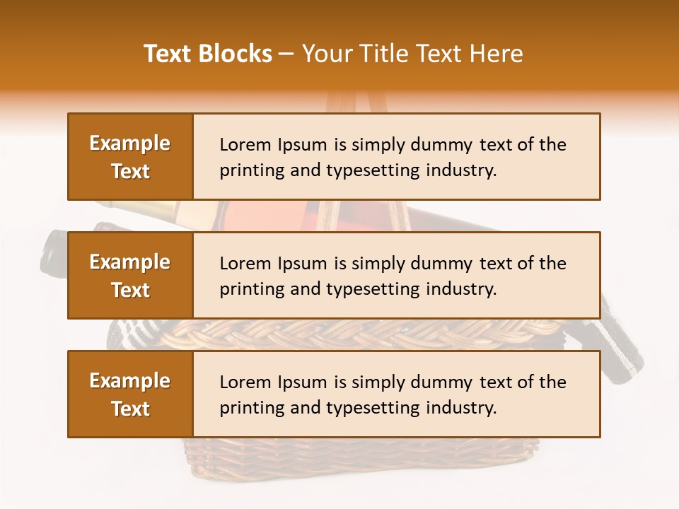 Winemaking Bottle Picnic PowerPoint Template