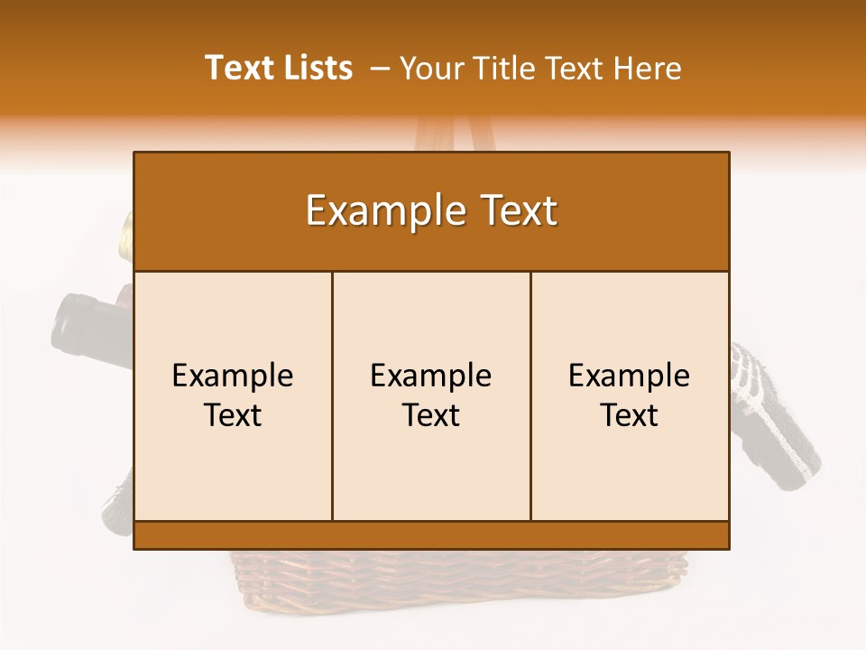 Winemaking Bottle Picnic PowerPoint Template