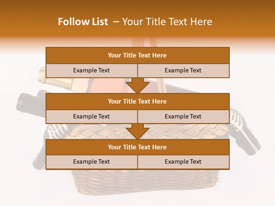 Winemaking Bottle Picnic PowerPoint Template