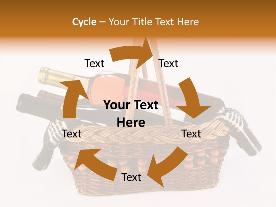 Winemaking Bottle Picnic PowerPoint Template