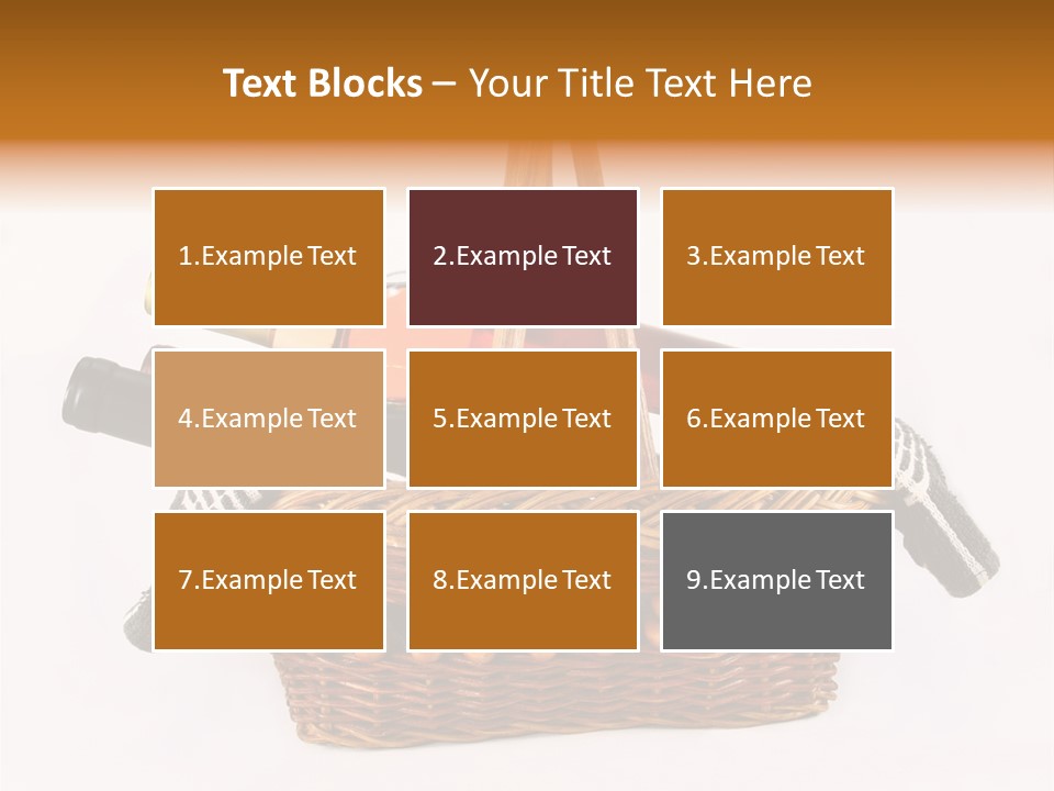 Winemaking Bottle Picnic PowerPoint Template