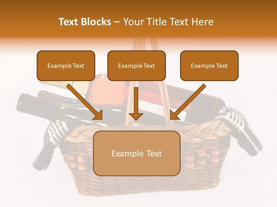 Winemaking Bottle Picnic PowerPoint Template