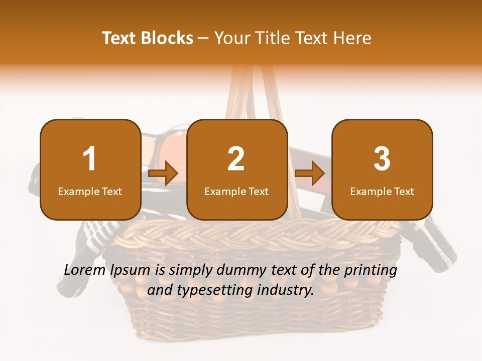 Winemaking Bottle Picnic PowerPoint Template