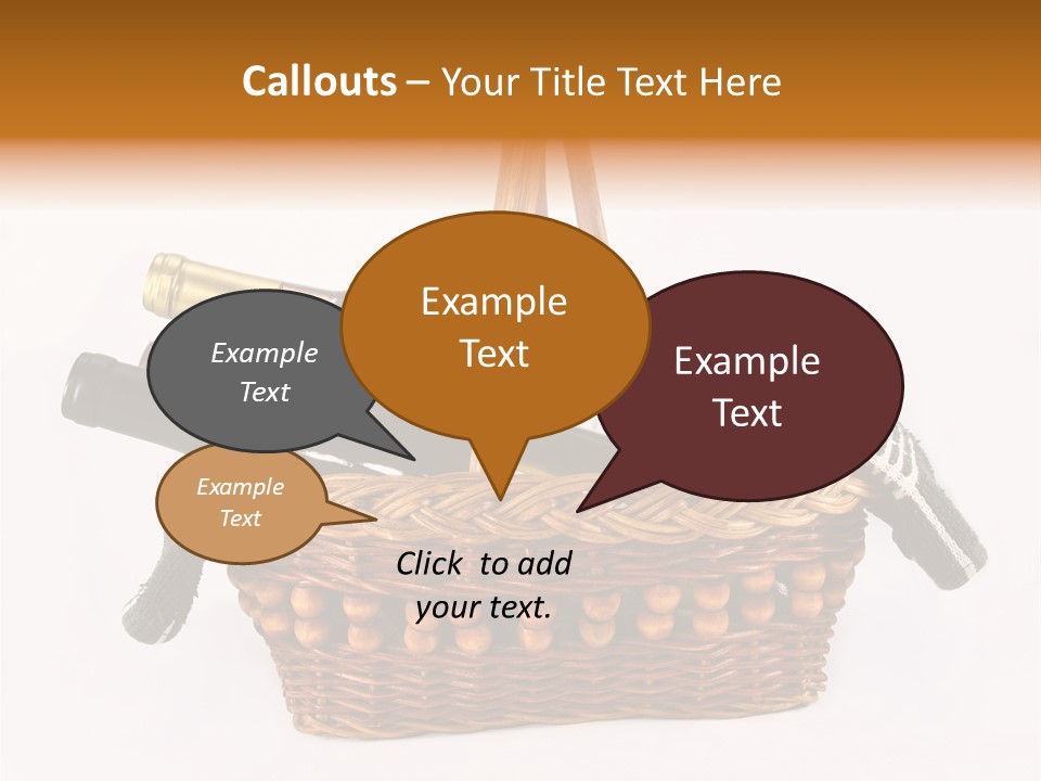 Winemaking Bottle Picnic PowerPoint Template