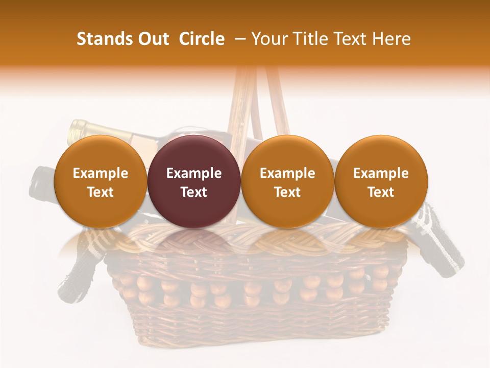 Winemaking Bottle Picnic PowerPoint Template