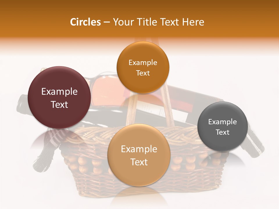 Winemaking Bottle Picnic PowerPoint Template