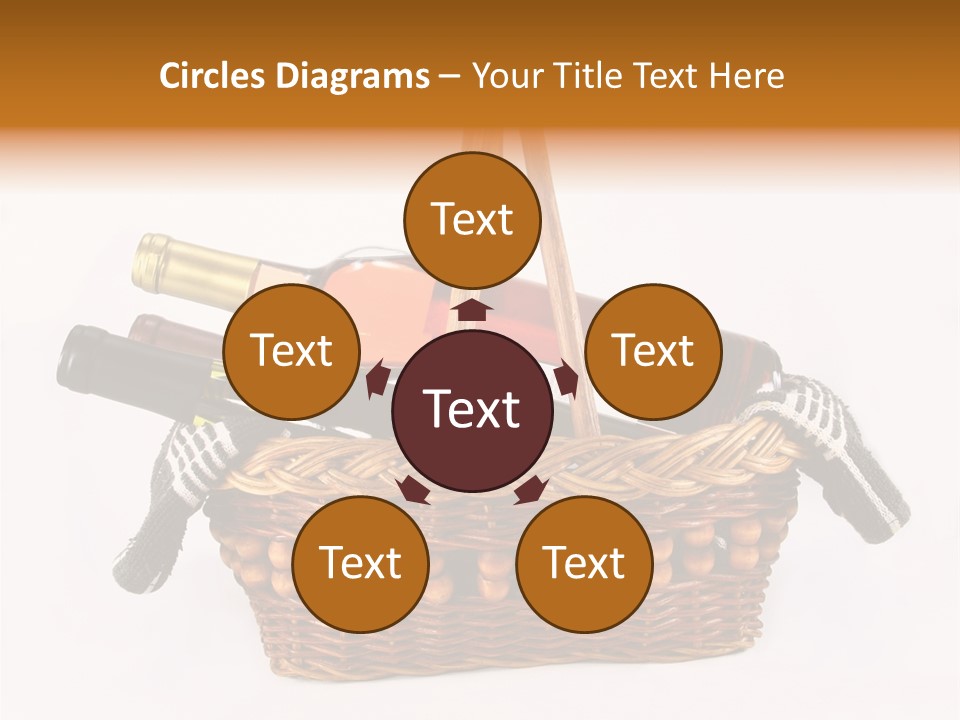 Winemaking Bottle Picnic PowerPoint Template