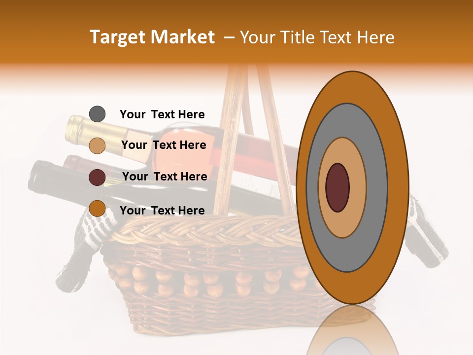 Winemaking Bottle Picnic PowerPoint Template