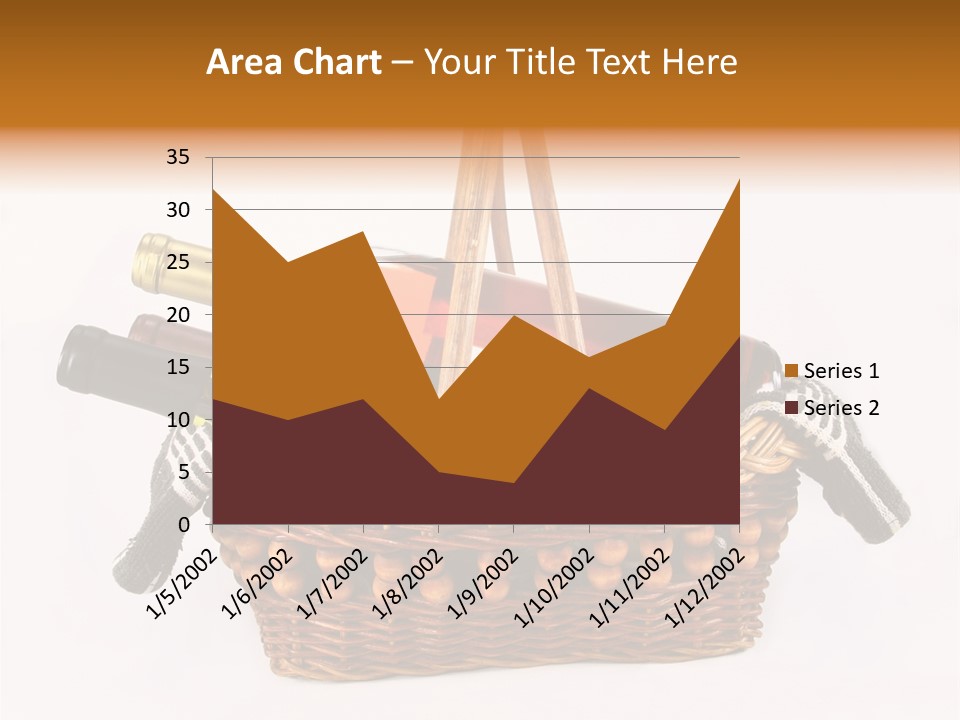 Winemaking Bottle Picnic PowerPoint Template
