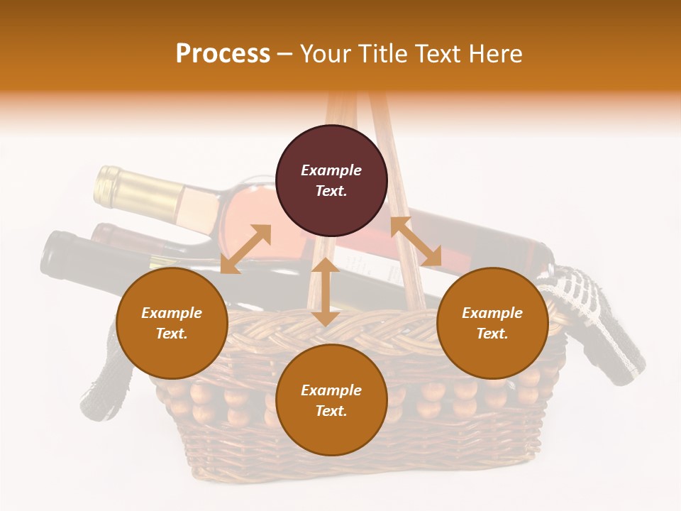 Winemaking Bottle Picnic PowerPoint Template