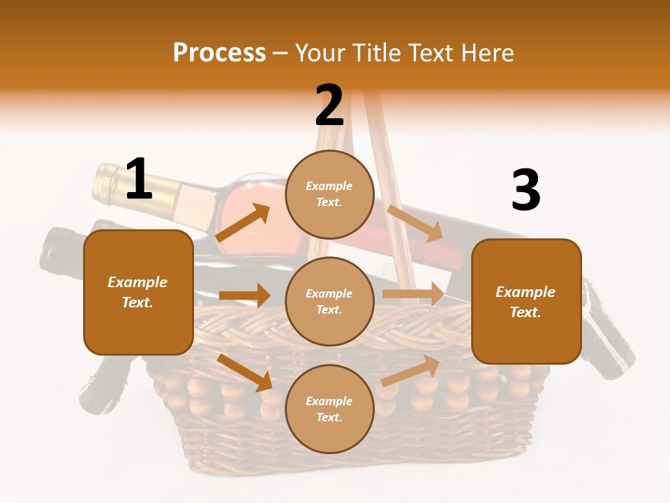 Winemaking Bottle Picnic PowerPoint Template
