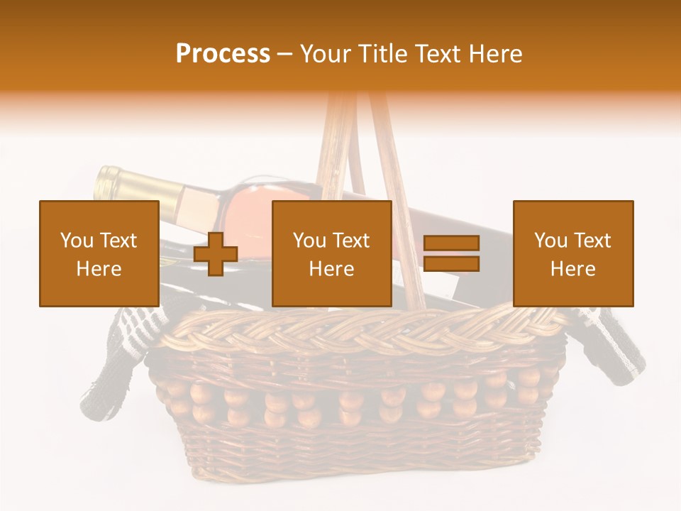 Winemaking Bottle Picnic PowerPoint Template