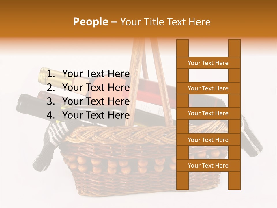 Winemaking Bottle Picnic PowerPoint Template