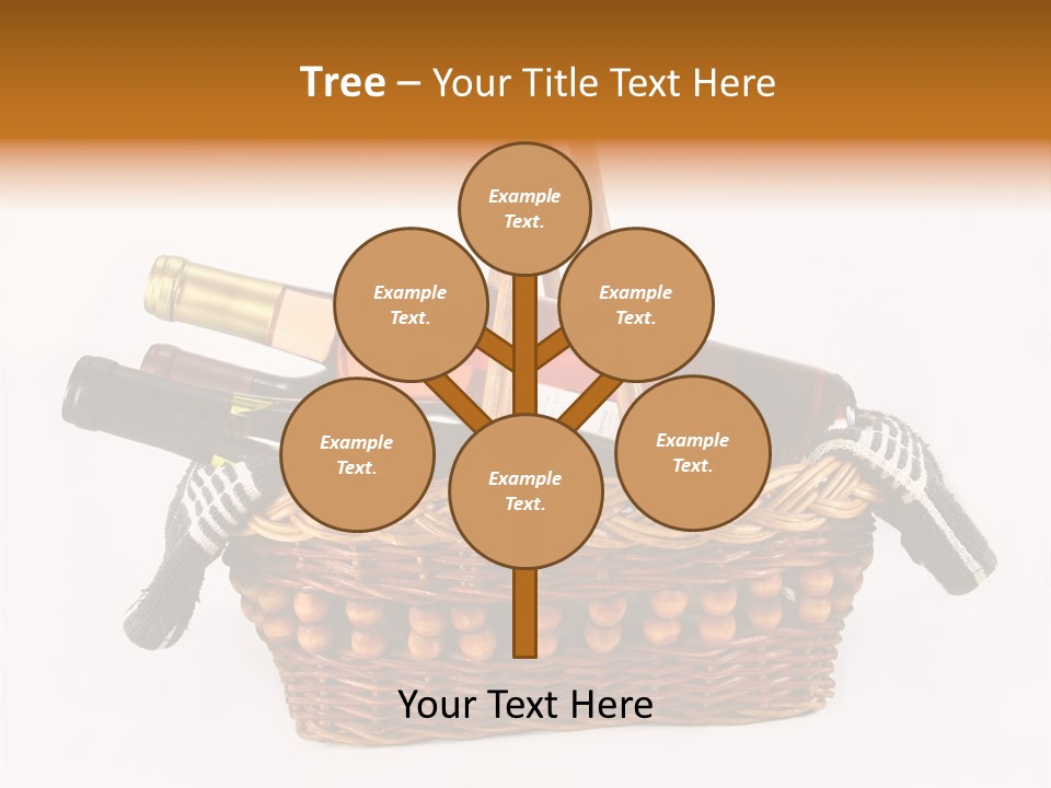 Winemaking Bottle Picnic PowerPoint Template