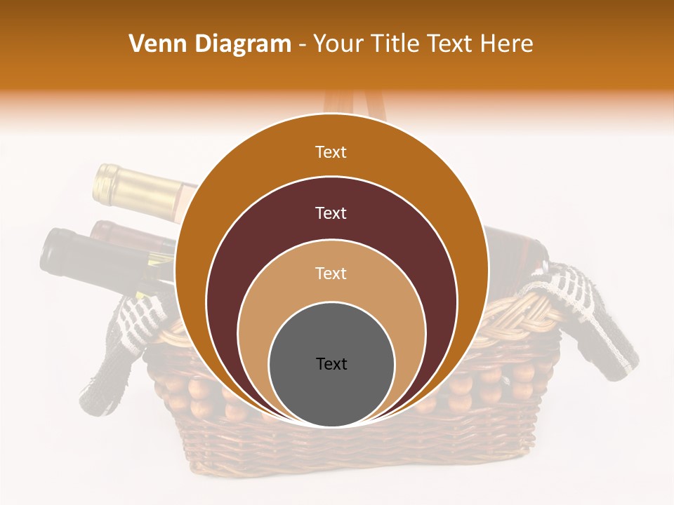 Winemaking Bottle Picnic PowerPoint Template