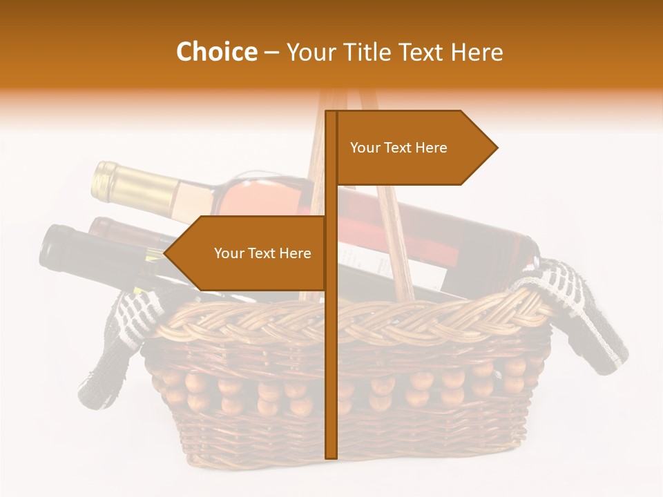 Winemaking Bottle Picnic PowerPoint Template