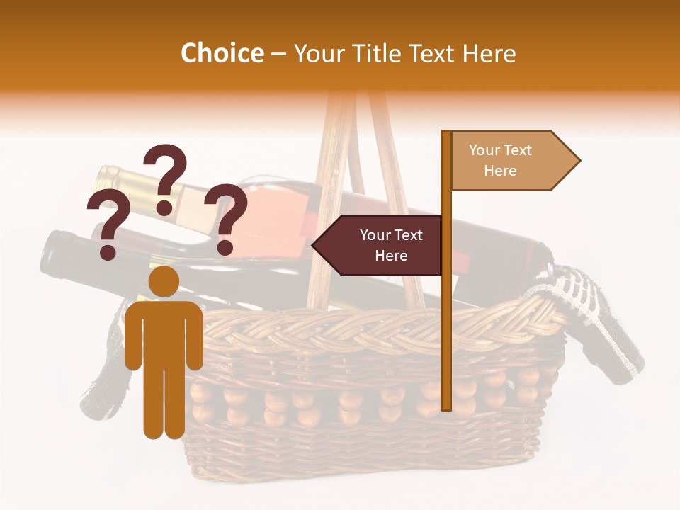 Winemaking Bottle Picnic PowerPoint Template