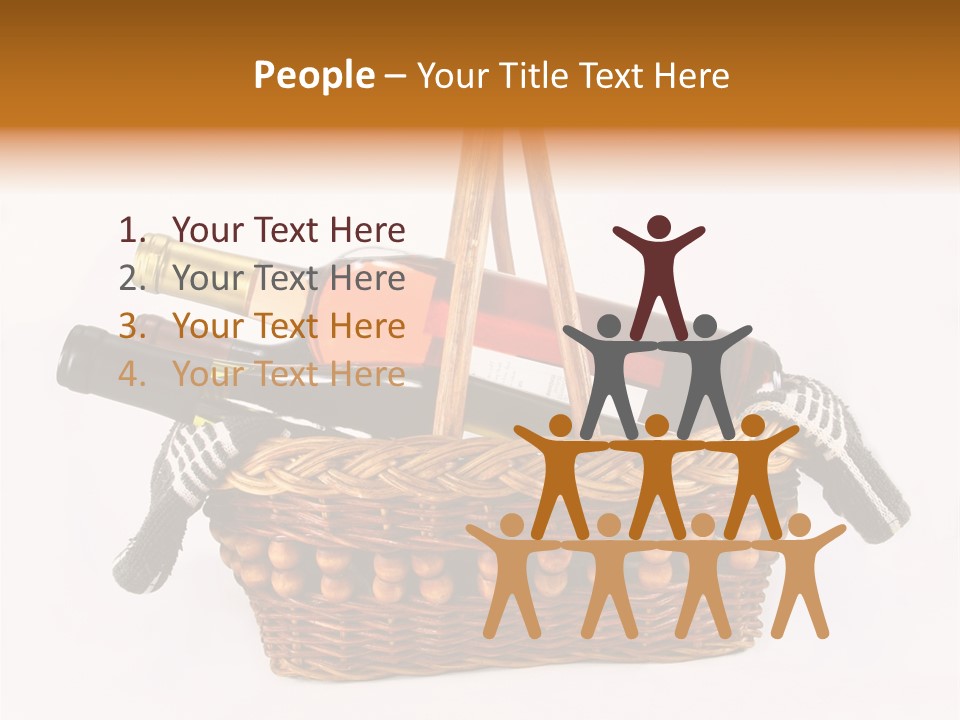 Winemaking Bottle Picnic PowerPoint Template