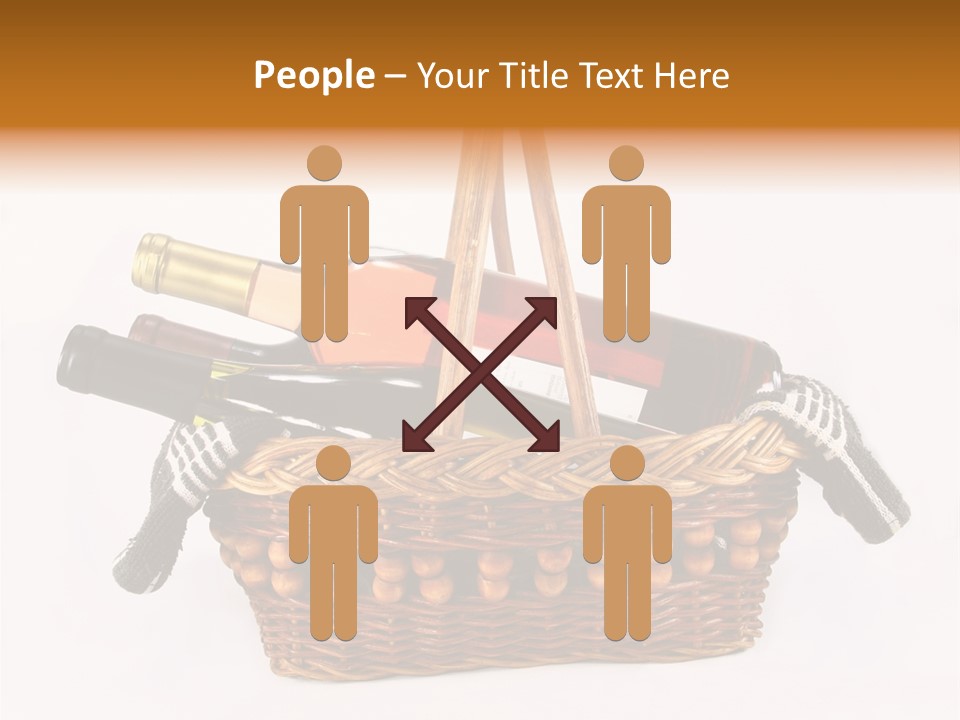 Winemaking Bottle Picnic PowerPoint Template