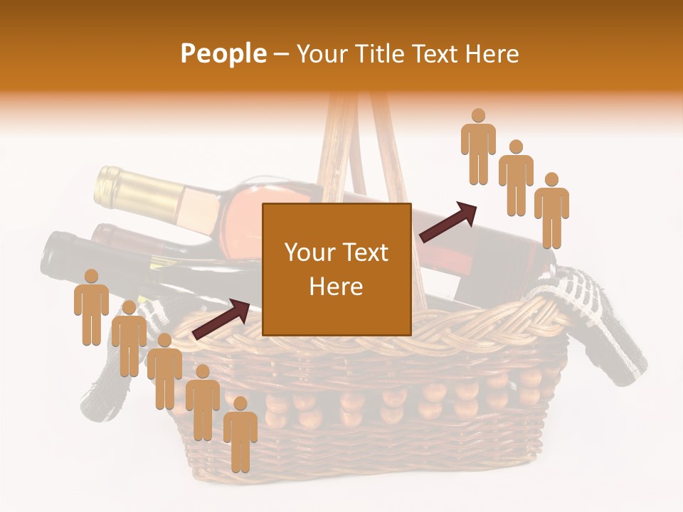 Winemaking Bottle Picnic PowerPoint Template