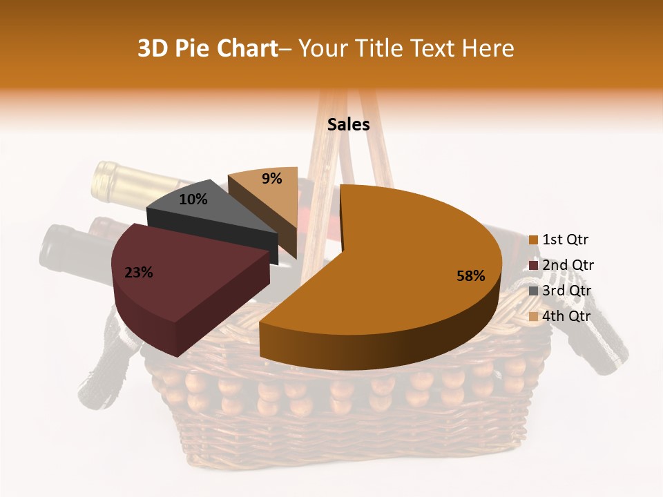 Winemaking Bottle Picnic PowerPoint Template