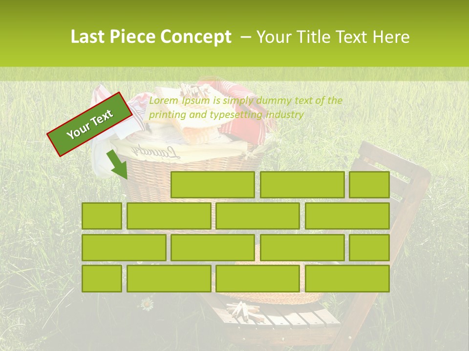 Drying Basket Clean Clip Clothes Clothesline Clothespin Clothing Line PowerPoint Template