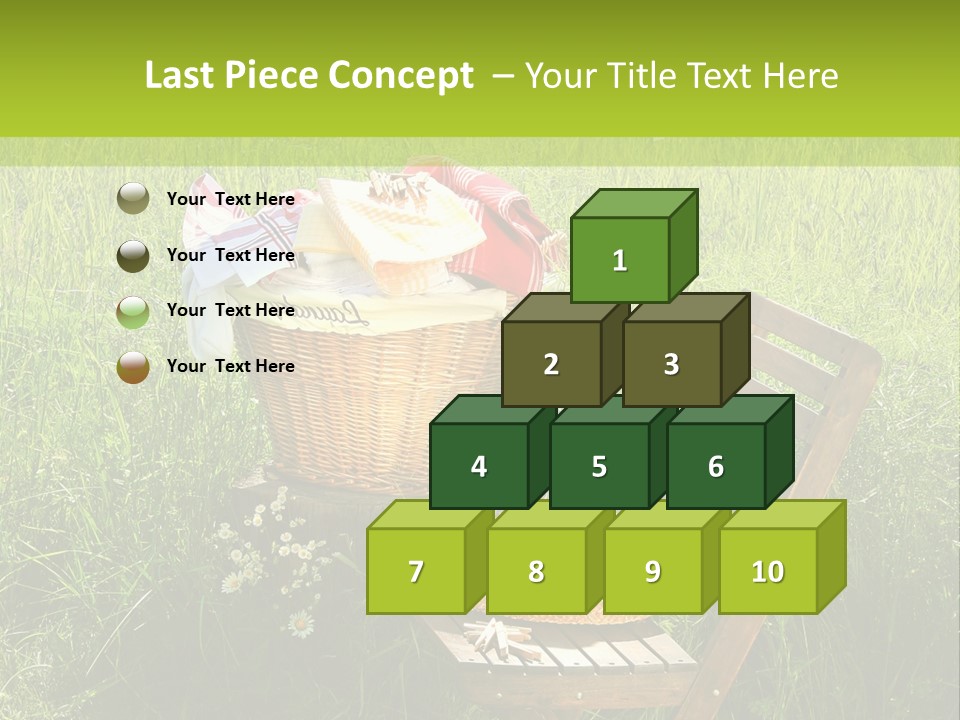 Drying Basket Clean Clip Clothes Clothesline Clothespin Clothing Line PowerPoint Template