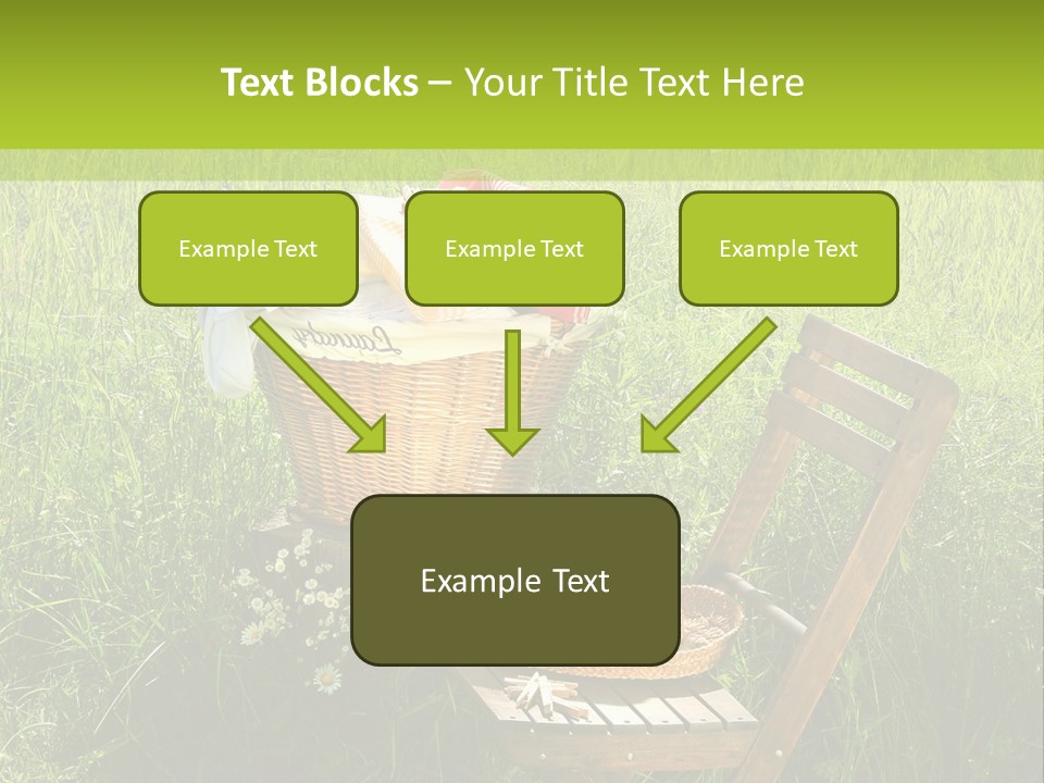 Drying Basket Clean Clip Clothes Clothesline Clothespin Clothing Line PowerPoint Template