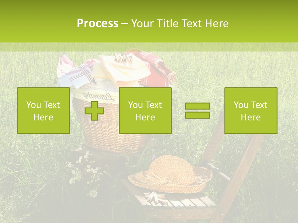 Drying Basket Clean Clip Clothes Clothesline Clothespin Clothing Line PowerPoint Template