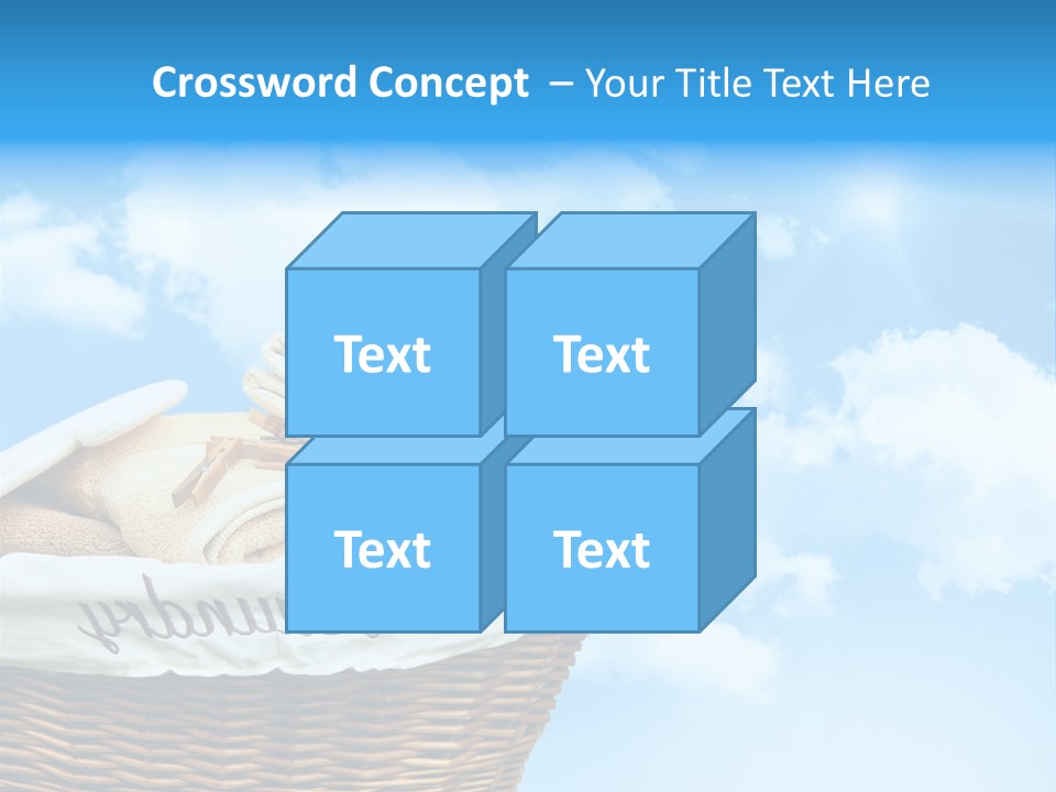 Housework Press Towel PowerPoint Template