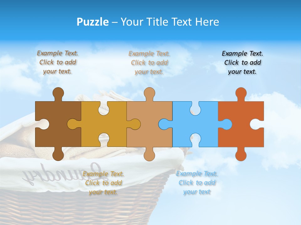 Housework Press Towel PowerPoint Template