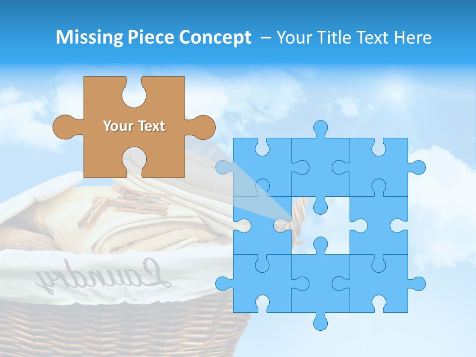 Housework Press Towel PowerPoint Template