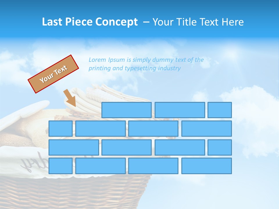 Housework Press Towel PowerPoint Template