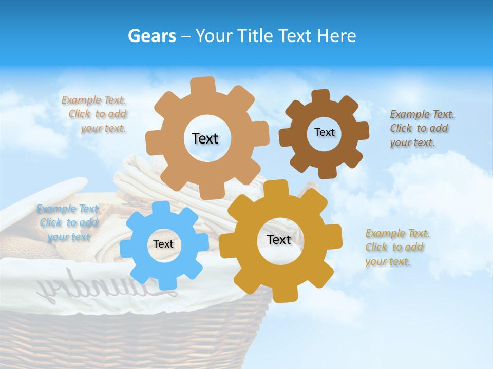 Housework Press Towel PowerPoint Template