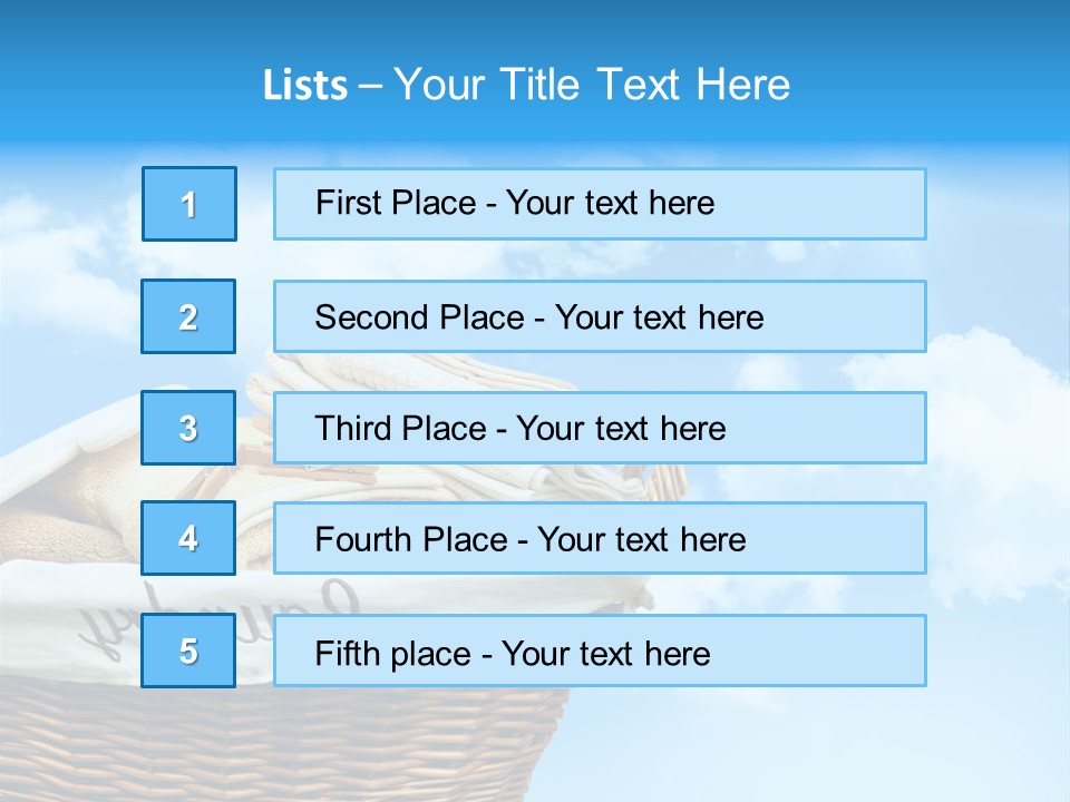 Housework Press Towel PowerPoint Template