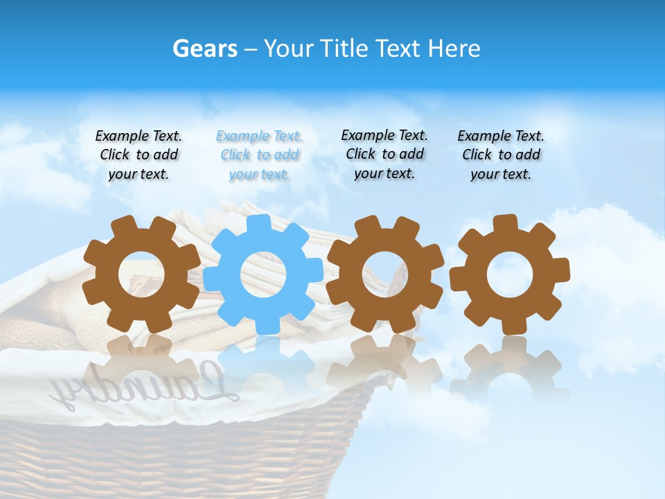 Housework Press Towel PowerPoint Template