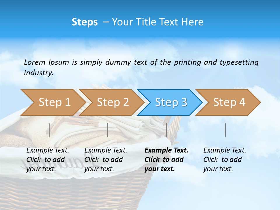 Housework Press Towel PowerPoint Template