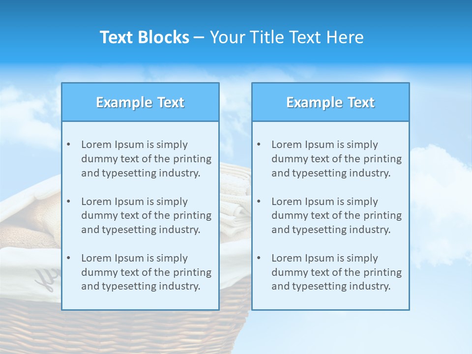 Housework Press Towel PowerPoint Template