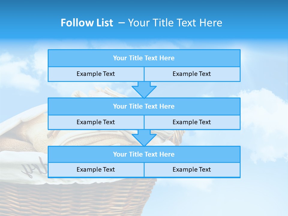 Housework Press Towel PowerPoint Template