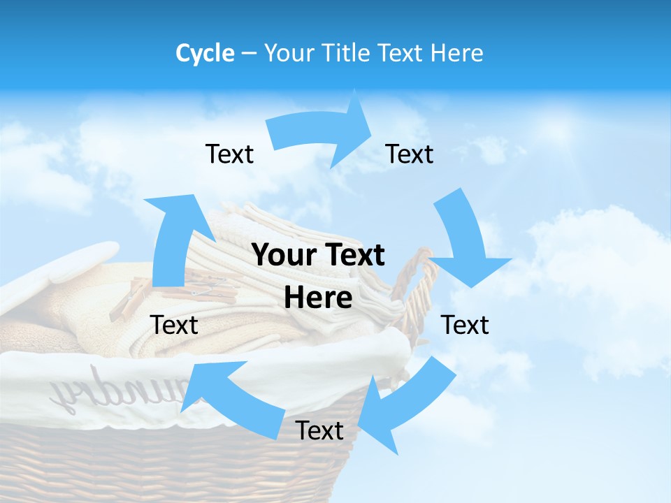 Housework Press Towel PowerPoint Template