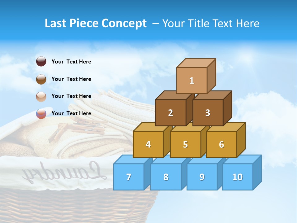 Housework Press Towel PowerPoint Template