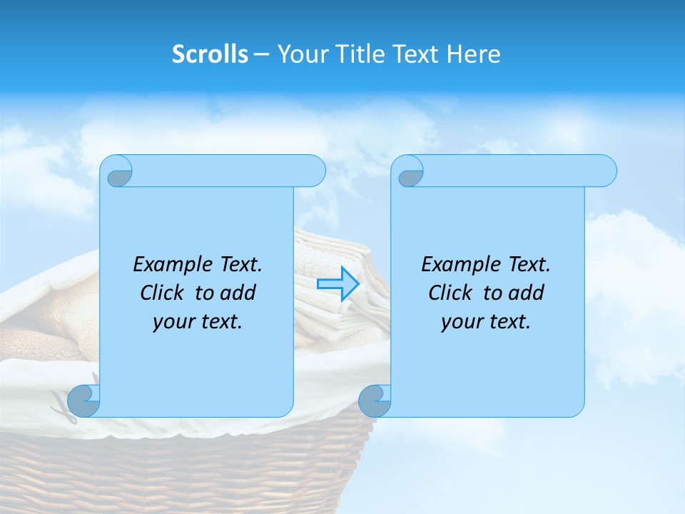 Housework Press Towel PowerPoint Template