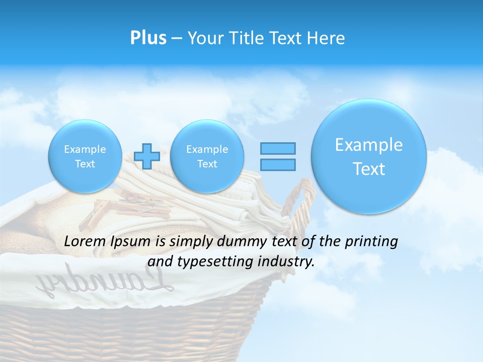 Housework Press Towel PowerPoint Template