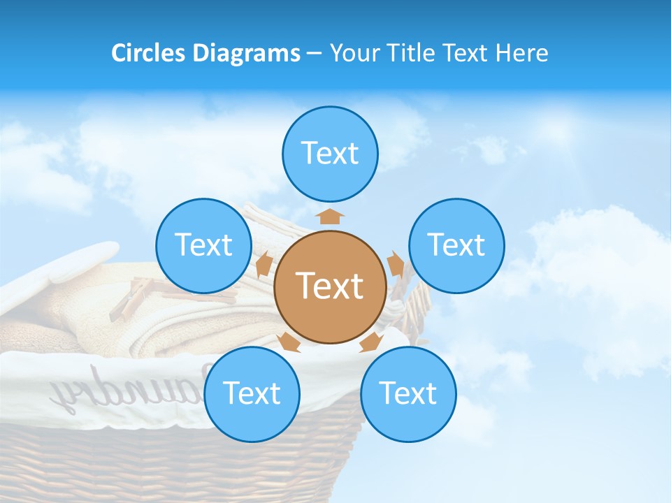 Housework Press Towel PowerPoint Template