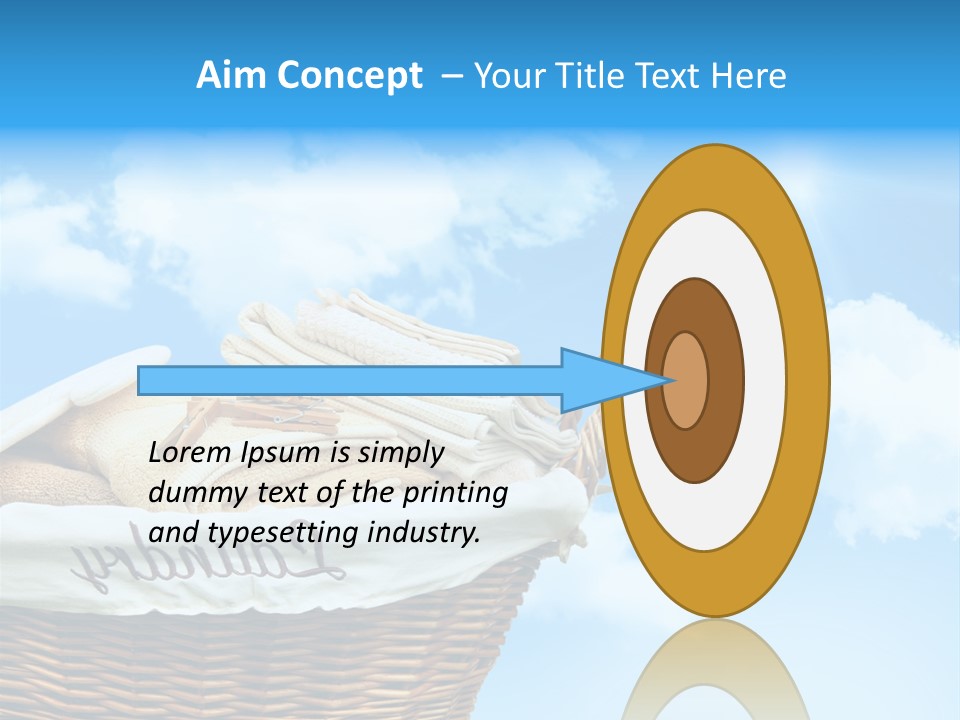 Housework Press Towel PowerPoint Template