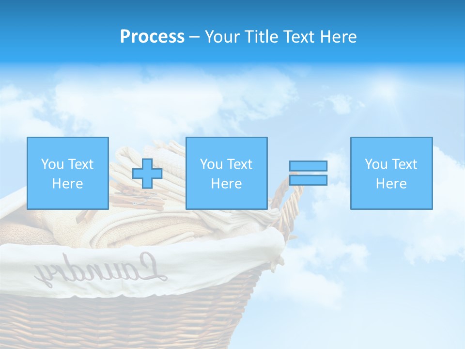 Housework Press Towel PowerPoint Template