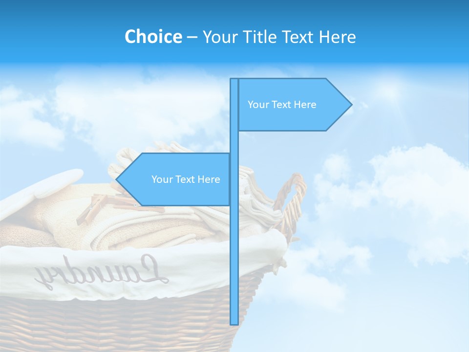 Housework Press Towel PowerPoint Template